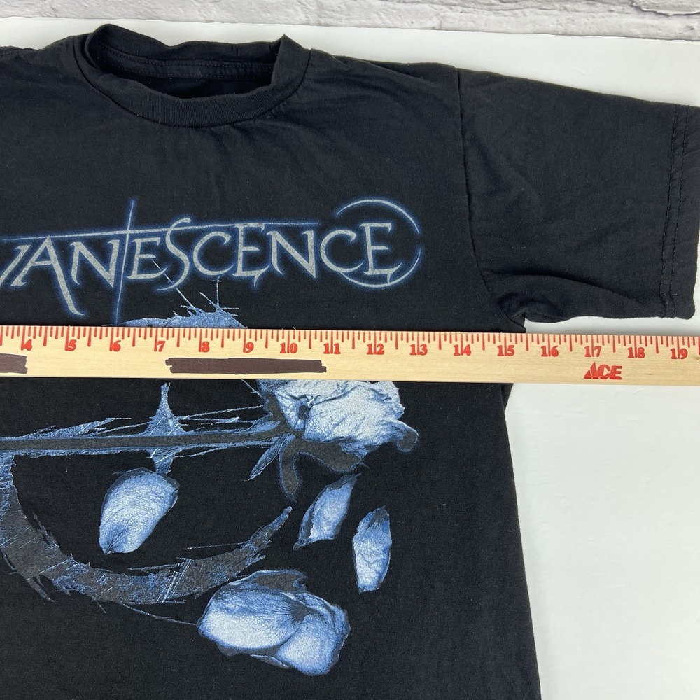 Evanescence Falling Petals T Shirt Cotton Adult Small Rock Band Music Emo Goth - Picture 4 of 8